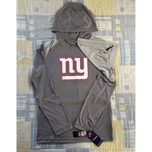 Fanatics Athletic NY Giants NFL "Rally on" Long Sleeve Gray Top w/ Face Cover